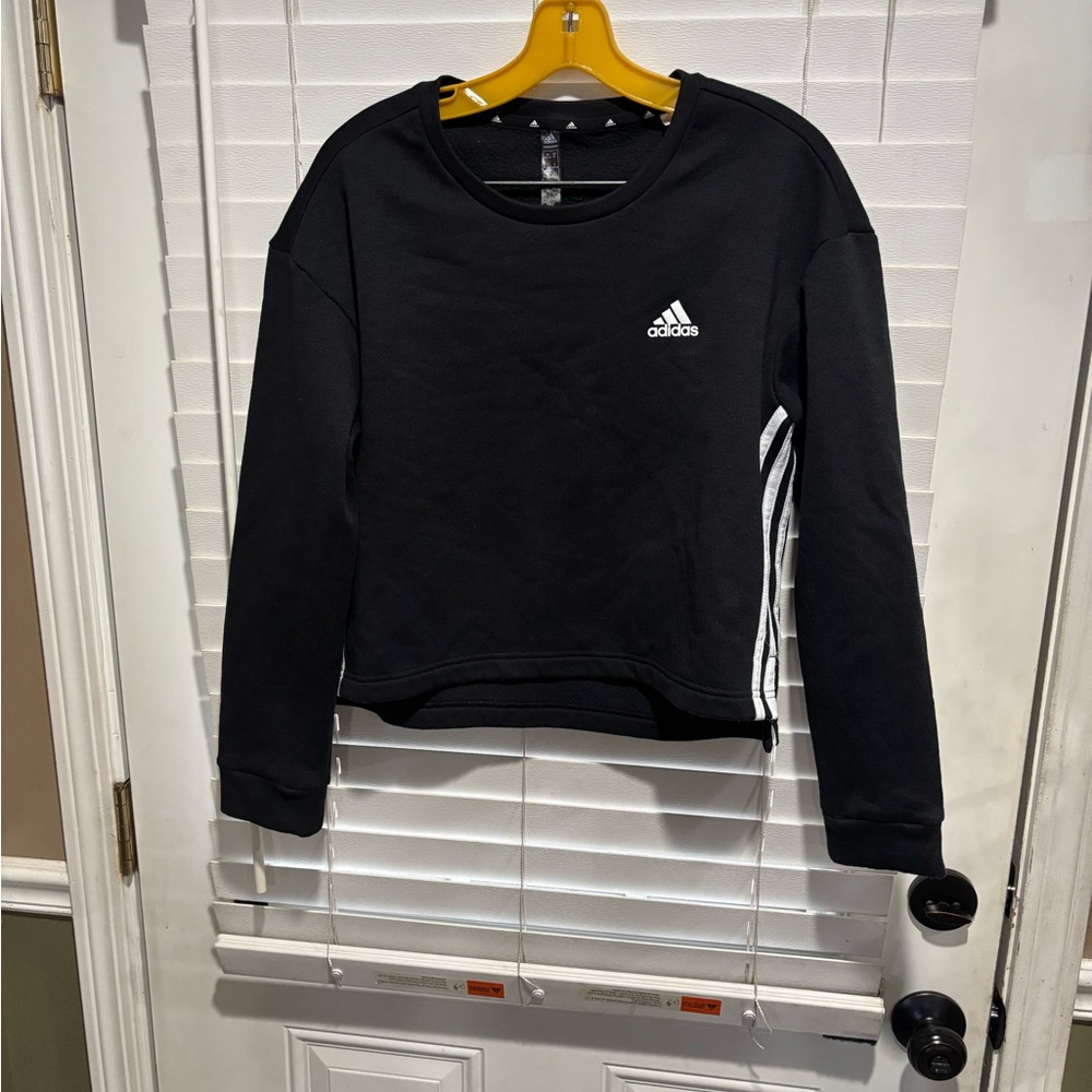 Adidas Women's Black Crewneck Sweatshirt
